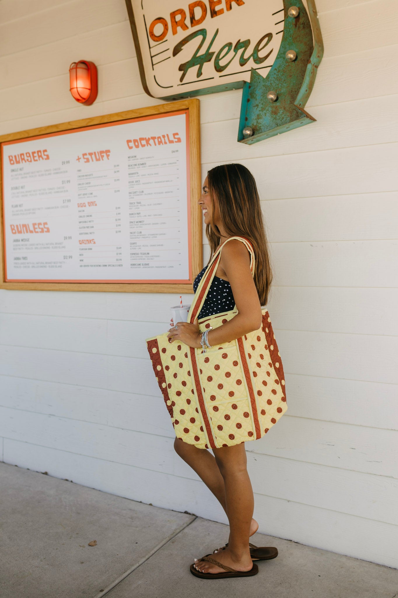 1950s Polka Reversible Tote
