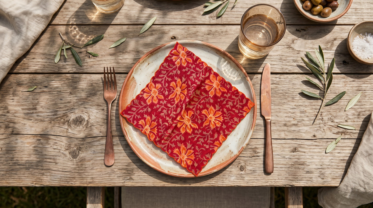 Tira Scallop Soft Cotton Napkins
