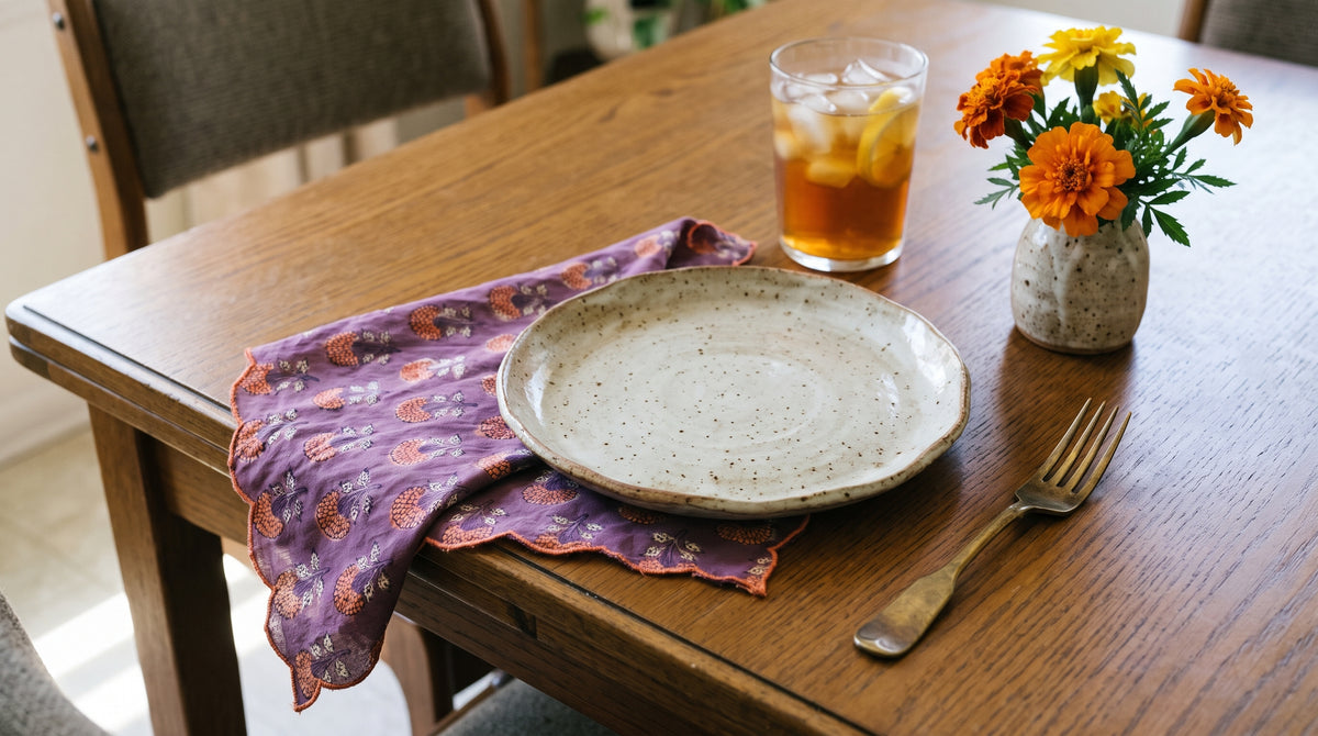 Pru Scallop Soft Cotton Napkins