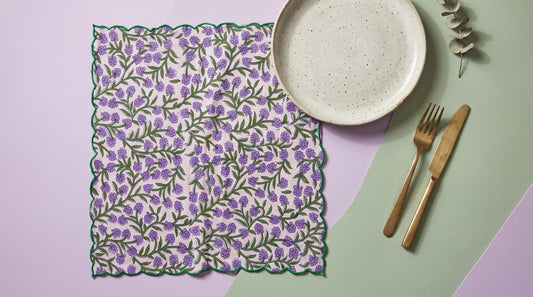 Raya Scallop Soft Cotton Napkins
