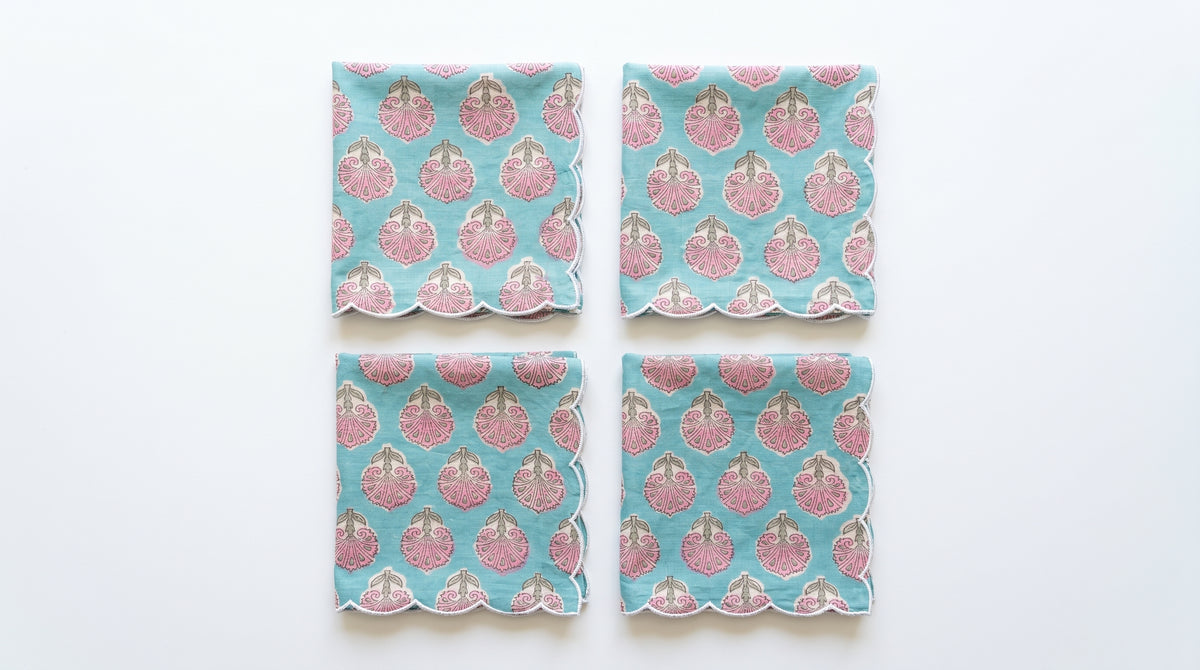Lara Scallop Soft Cotton Napkins