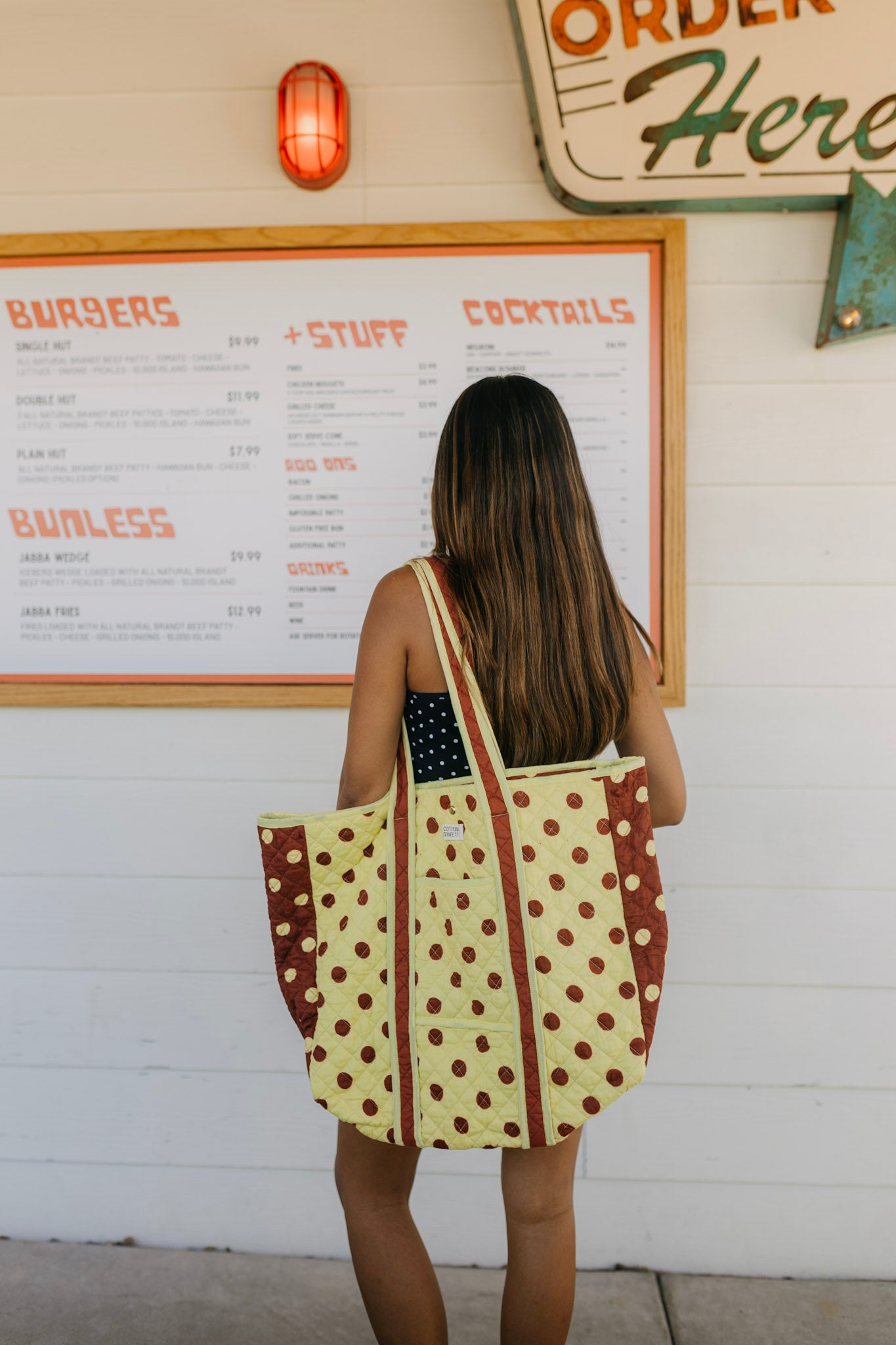 1950s Polka Reversible Tote
