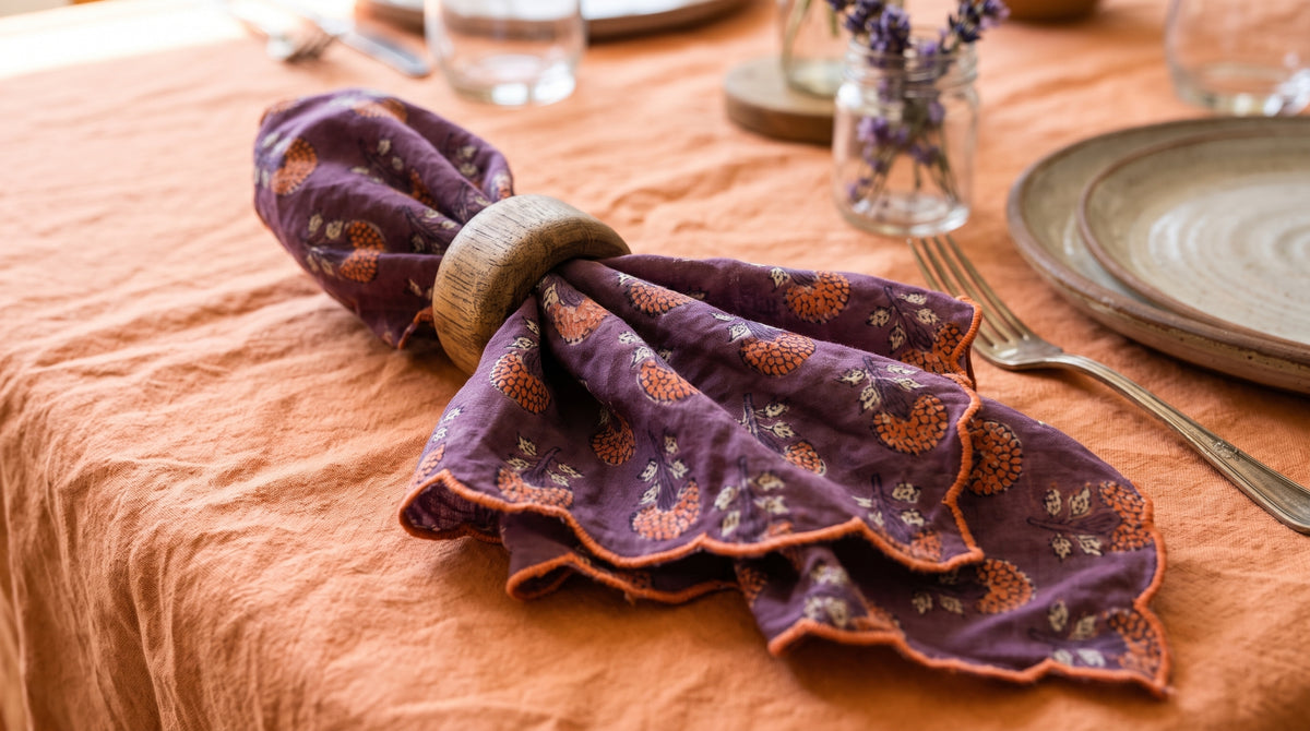 Pru Scallop Soft Cotton Napkins