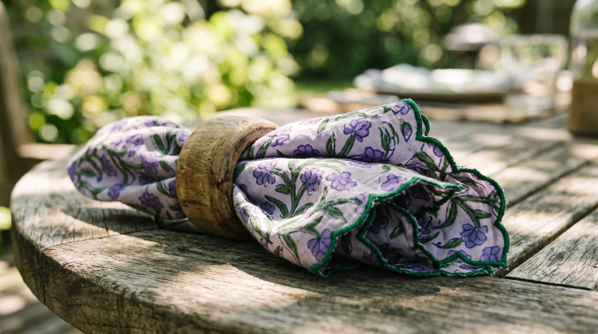 Raya Scallop Soft Cotton Napkins