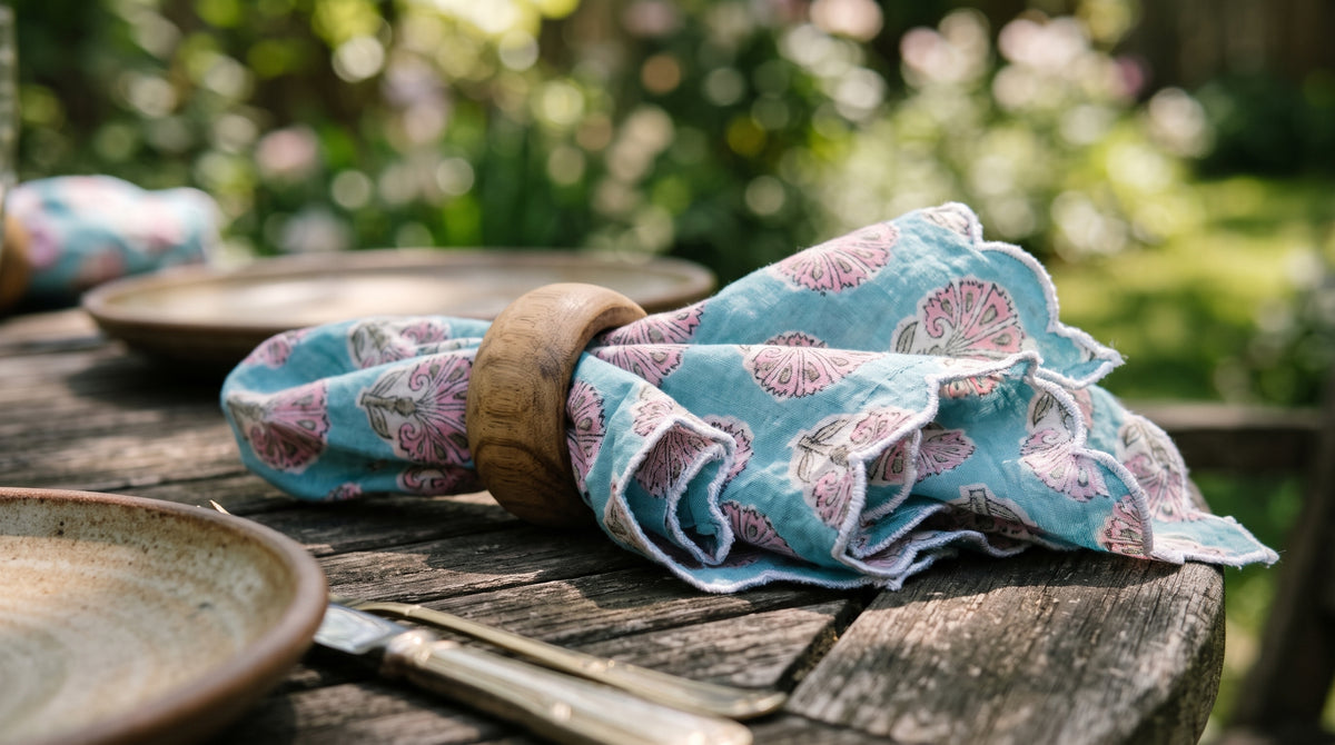 Lara Scallop Soft Cotton Napkins