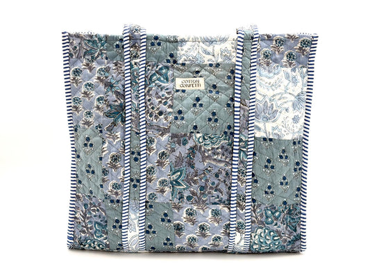 Frosty Patchwork Tote