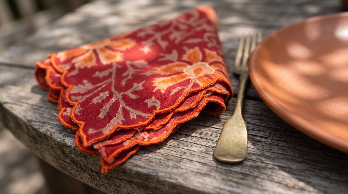 Tira Scallop Soft Cotton Napkins