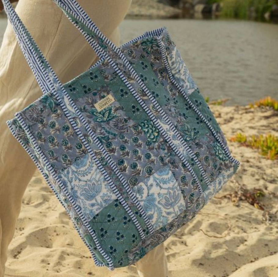 Frosty Patchwork Tote