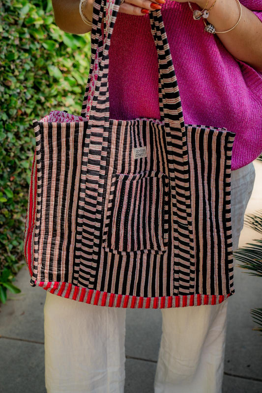 Pink Clove Reversible Tote