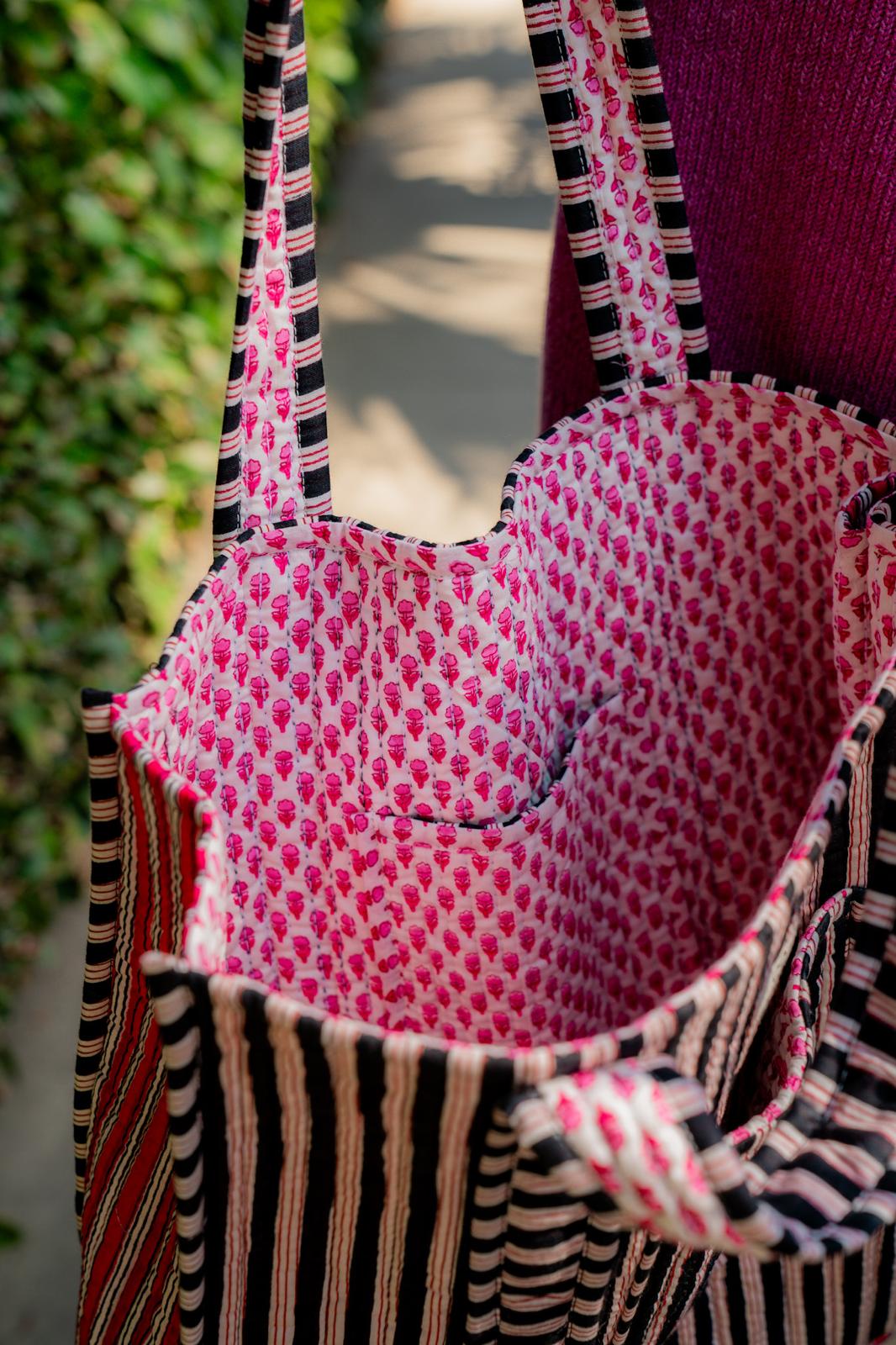 Pink Clove Reversible Tote