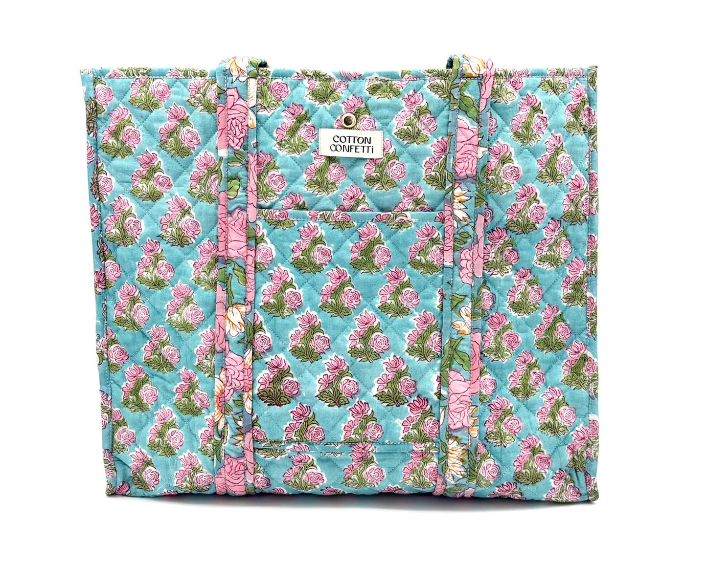 Rosette Zipper Tote