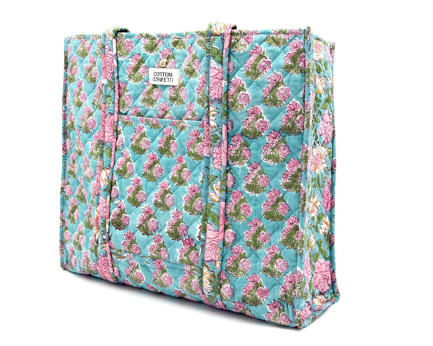 Rosette Zipper Tote
